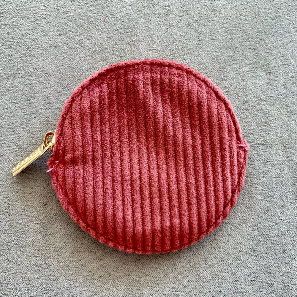 Sezane velvet coin purse NEW